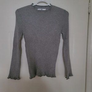 Semir Long Sleeve Shirt Gray Large (fits like a Small)